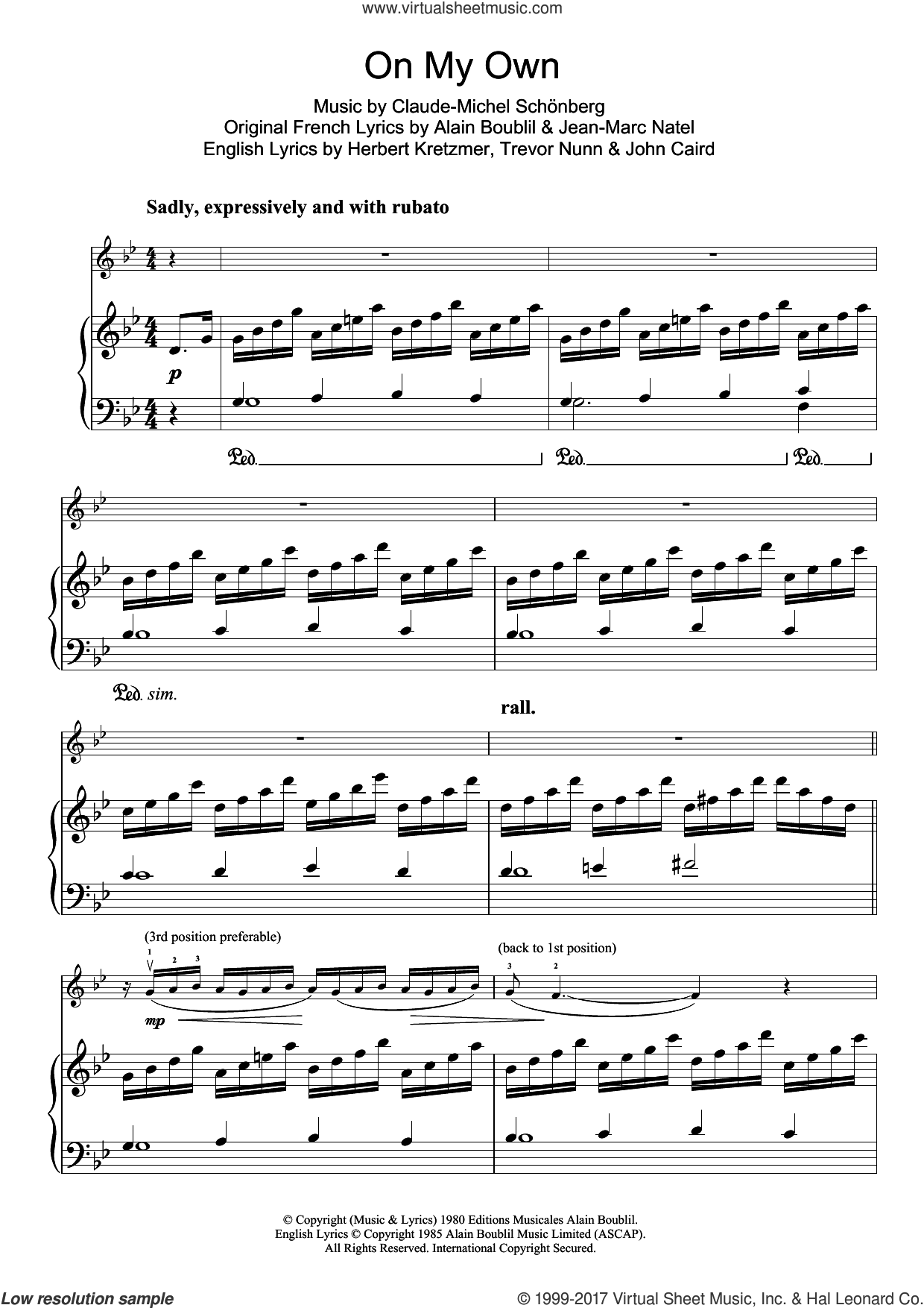 les miserables sheet music pdf